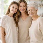 three generations of women